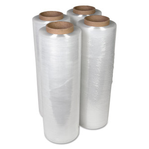 Handwrap Stretch Film, 18" X 2000ft Roll, 15mic (60-Gauge), 4/carton - UNV62018