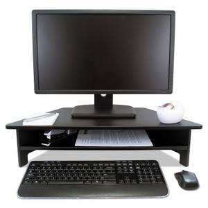 Dc050 High Rise Collection Monitor Stand, 27" X 11.5" X 6.5" To 7.5", Black, Supports 40 Lbs - VCTDC050