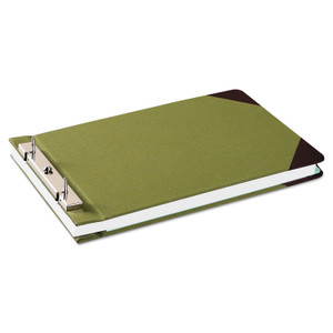 Canvas Sectional Storage Post Binder, 2 Posts, 3" Capacity, 8.5 X 14, Green - WLJ27832