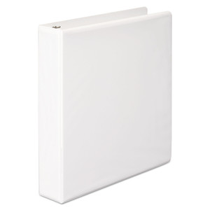 Basic D-Ring View Binder, 3 Rings, 1.5" Capacity, 11 X 8.5, White - WLJ38634W