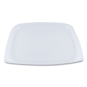 Pla Rectangular Deli Container Lids, 6.5 X 7.5 X 0.3, Clear, 600/carton - WORRDLCS24