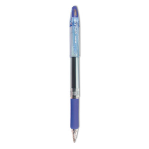 Jimnie Gel Pen, Stick, Medium 0.7 Mm, Blue Ink, Smoke Barrel, Dozen - ZEB44120