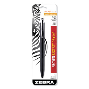 Sarasa Grand Gel Pen, Retractable, Medium 0.7 Mm, Black Ink, Black Barrel - ZEB45111