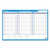 90/120-Day Undated Horizontal Erasable Wall Planner, 36 X 24, White/blue Sheets, Undated - AAGPM23928