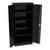 Space Saver Storage Cabinet, Four Fixed Shelves, 30w X 15d X 66h, Black - ALECM6615BK