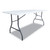 Fold-In-Half Resin Folding Table, 72w X 29.63d X 29.25h, White - ALEFR72H