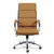 Alera Neratoli High-Back Slim Profile Chair, Faux Leather, Support 275 Lb, 17.32" To 21.25" Seat, Camel Seat/back,chrome Base - ALENR4159