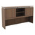 Alera Sedina Series Hutch With Sliding Doors, 66w X 15d X 42.5h, Modern Walnut - ALESE266615WA
