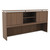 Alera Sedina Series Hutch With Sliding Doors, 72w X 15d X 42.5h, Modern Walnut - ALESE267215WA