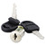 Core Removable Lock And Key Set, Silver, Two Keys/set - ALEVA501111