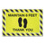 Message Floor Mats, 24 X 36, Black/yellow, "maintain 6 Feet Thank You" - APH3984528782X3