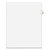 Preprinted Legal Exhibit Side Tab Index Dividers, Avery Style, 26-Tab, E, 11 X 8.5, White, 25/pack, (1405) - AVE01405