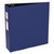 Economy Non-View Binder With Round Rings, 3 Rings, 3" Capacity, 11 X 8.5, Blue, (3601) - AVE03601
