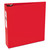Economy Non-View Binder With Round Rings, 3 Rings, 3" Capacity, 11 X 8.5, Red, (3608) - AVE03608