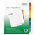 Table 'n Tabs Dividers, 8-Tab, 1 To 8, 11 X 8.5, White, 1 Set - AVE11669