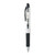 Egel Gel Pen, Retractable, Medium 0.7 Mm, Black Ink, Black Barrel - AVE49988