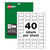 Permatrack Tamper-Evident Asset Tag Labels, Laser Printers, 0.75 X 1.5, White, 40/sheet, 8 Sheets/pack - AVE60528