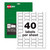 Permatrack Durable White Asset Tag Labels, Laser Printers, 0.75 X 1.5, White, 40/sheet, 8 Sheets/pack - AVE61525