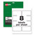 Permatrack Durable White Asset Tag Labels, Laser Printers, 2 X 3.75, White, 8/sheet, 8 Sheets/pack - AVE61530