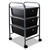 Portable Drawer Organizer, 13w X 15.38d X 25.88h, Smoke/matte Gray - AVT34006