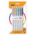 Cristal Up Ballpoint Pen, Stick, Medium 1.2 Mm, Assorted Ink Colors, White Barrel, 6/pack - BICMSUPAP61AST