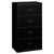 400 Series Lateral File, 4 Legal/letter-Size File Drawers, Black, 30" X 18" X 52.5" - BSX434LP
