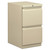 Mobile Pedestals, Left Or Right, 2 Legal/letter-Size File Drawers, Putty, 15" X 20" X 28" - BSXHBMP2FL