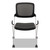 Vl304 Mesh Back Nesting Chair, Supports Up To 250 Lb, Black Seat/back, Silver Base - BSXVL304SLVR