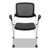 Vl314 Mesh Back Nesting Chair, Supports Up To 250 Lb, Black Seat/back, Silver Base - BSXVL314SLVR