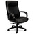 Validate Big And Tall Leather Chair, Supports Up To 450 Lb, 18.75" To 21.5" Seat Height, Black - BSXVL685SB11