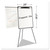 Magnetic Gold Ultra Dry Erase Tripod Easel W/ Ext Arms, 32" To 72", Black/silver - BVCEA23062119