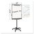 Tripod Extension Bar Magnetic Dry-Erase Easel, 69" To 78" High, Black/silver - BVCEA48062119