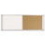 Combo Cubicle Workstation Dry Erase/cork Board, 36x18, Silver Frame - BVCXA10003700