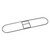 Clip-On Dust Mop Frame, 18w X 5d, Zinc Plated - BWK1418