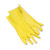 Flock-Lined Latex Cleaning Gloves, Large, Yellow, 12 Pairs - BWK242L