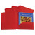 Two-Pocket Heavyweight Poly Portfolio Folder, 3-Hole Punch, 11 X 8.5, Red, 25/box - CLI32934