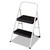 2-Step Folding Steel Step Stool, 200 Lb Capacity, 17.38w X 18d X 28.13h, Cool Gray - CSC11137PBL1E