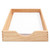 Hardwood Stackable Desk Trays, 1 Section, Letter Size Files, 10.25" X 12.5" X 2.5", Oak - CVR07211