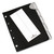 Catalog Rack Index, 5 Sections, Black - DBL595601