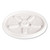 Plastic Lids For Foam Cups, Bowls And Containers, Vented, Fits 6-14 Oz, White, 1,000/carton - DCC12JL