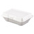 Foam Hinged Lid Containers, 1-Compartment, 6.4 X 9.3 X 2.9, White, 200/carton - DCC205HT1