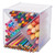 Stackable Cube Organizer, X Divider, 6 X 7 1/8 X 6, Clear - DEF350201