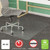 Supermat Frequent Use Chair Mat, Med Pile Carpet, 45 X 53, Beveled Rectangle, Clear - DEFCM14243