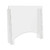 Counter Top Barrier With Pass Thru, 27" X 6" X 23.75", Polycarbonate, Clear, 2/carton - DEFPBCTPC2724P