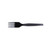 Plastic Cutlery, Heavy Mediumweight Forks, Black, 1,000/carton - DXEFM507CT