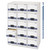 Stor/drawer Steel Plus Extra Space-Savings Storage Drawers, 10.5" X 25.25" X 5.25", White/blue, 12/carton - FEL00302