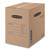 Smoothmove Basic Moving Boxes, Large, Regular Slotted Container (rsc), 18" X 18" X 24", Brown Kraft/blue, 15/carton - FEL7714001