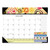 Recycled Desk Pad Calendar, Geometric Artwork, 22 X 17, White Sheets, Black Binding/corners,12-Month (jan To Dec): 2022 - HOD149
