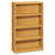 10700 Series Wood Bookcase, Four Shelf, 36w X 13 1/8d X 57 1/8h, Harvest - HON10754CC