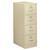 310 Series Vertical File, 4 Legal-Size File Drawers, Putty, 18.25" X 26.5" X 52" - HON314CPL